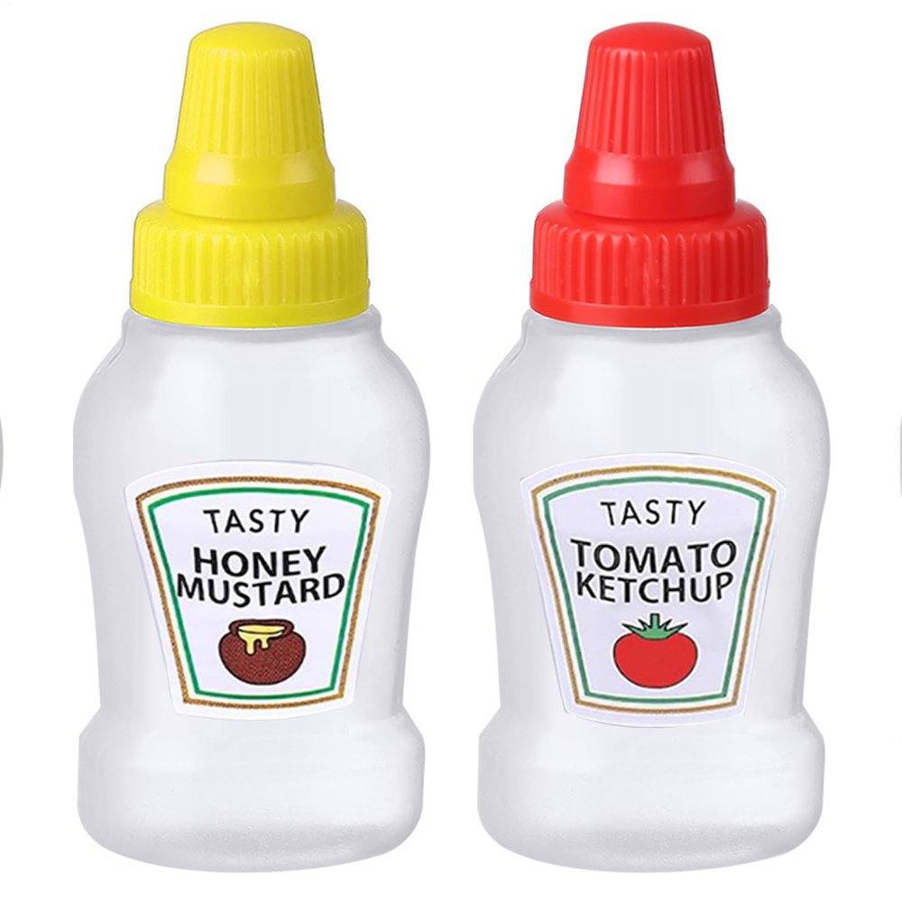 Mini Salad Dressing Bottles - Portable Sauce Containers