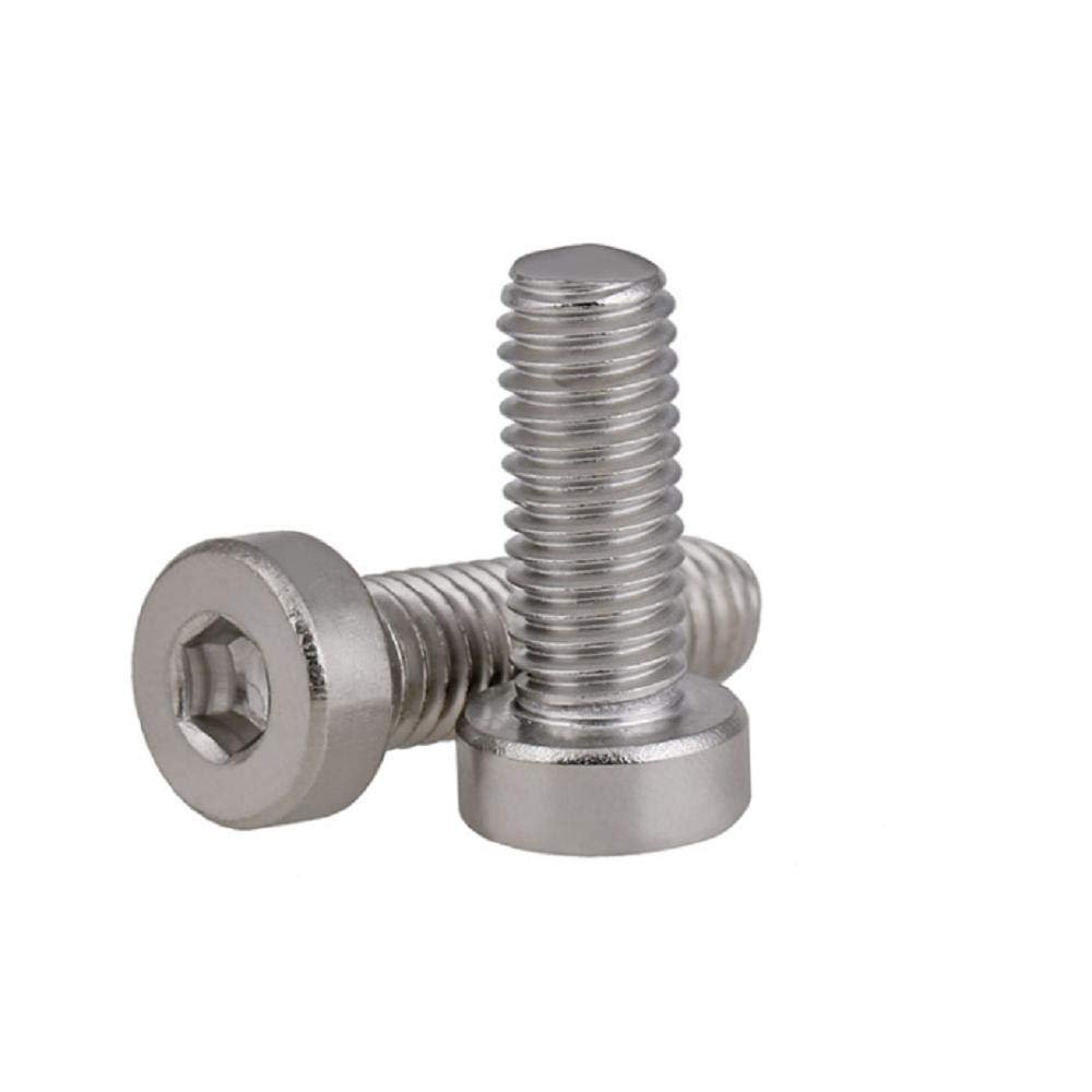 304 Stainless Steel Hex Socket Screws, M3 M4 M5 M6 M8 M10, Multiple Sizes (3 × 40)