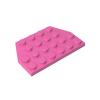 32059 Round/Wedge Plate 4x6 with Cut Corners, Dark Pink, 10 pcs. view 1