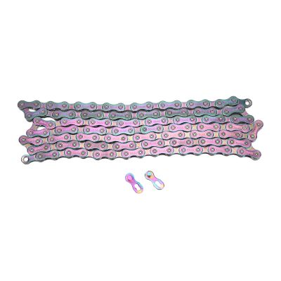Colorful 10-Speed Bicycle Chain, High-Carbon Steel, 116 Links