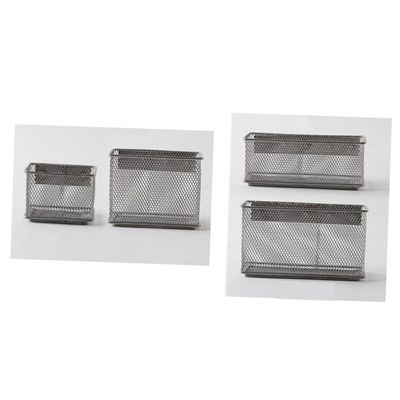 Magnetic Iron Mesh Storage Basket for Refrigerator