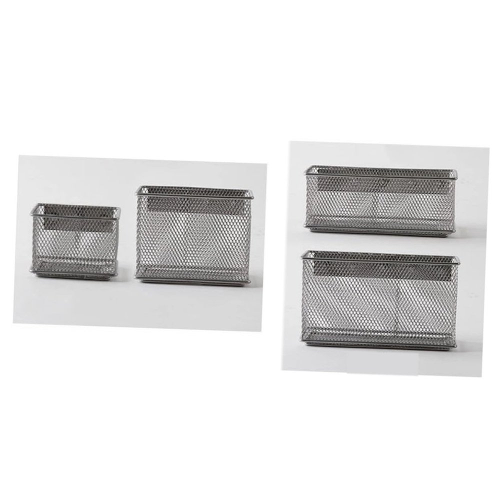 Magnetic Iron Mesh Storage Basket for Refrigerator