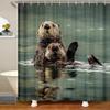 Otter 3D Shower Curtain, 180 x 200 cm view 1