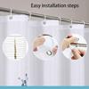 Otter 3D Shower Curtain, 180 x 200 cm view 3