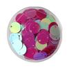 NIRNHYRUR 10 g Sequins for Creative Crafts, 1030 mm Flat Round Loose PVC Sequins (Laser Silver, 15 mm) view 4