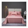 Flat Bed Sheet 245 x 250/270 cm, 500 Thread Count Long-Staple Cotton Sateen, No Elastic (Pink, 245 x 270 cm) view 1