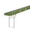 Padded Outdoor Beer Bench Cushion, Washable, 220x25 / 200x23 / 180x30 cm, FR, K38, 110x40x3 cm view 1