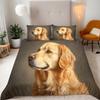 Dog 3D Duvet Cover Set 155 x 220 cm, Microfiber view 1