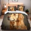 Dog 3D Duvet Cover Set 155 x 220 cm, Microfiber view 2