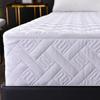 Quilted Washable Zippered Mattress Cover, Customizable Size, Moisture-Resistant, Breathable, Soft, White, 140 x 200 + 5 cm view 3