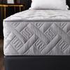 Quilted Washable Mattress Cover with Zipper, Gray, 135 x 200 + 20 cm view 3