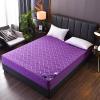 Quilted Washable Mattress Cover with Zipper, Adjustable Size, Moisture-Resistant, Purple, 200 x 220 + 18 cm view 2