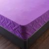 Quilted Washable Mattress Cover with Zipper, Adjustable Size, Moisture-Resistant, Purple, 200 x 220 + 18 cm view 4