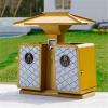 FUHAI-666 Outdoor Waste Container, Galvanized Steel view 4