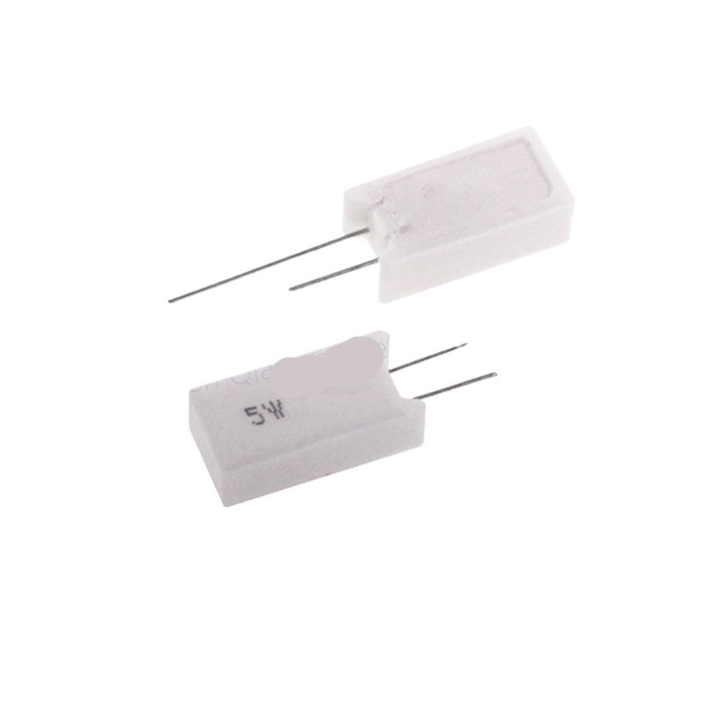 10-Piece Cement Resistor, 5 W, Vertical, RX27-5, 150 Ω