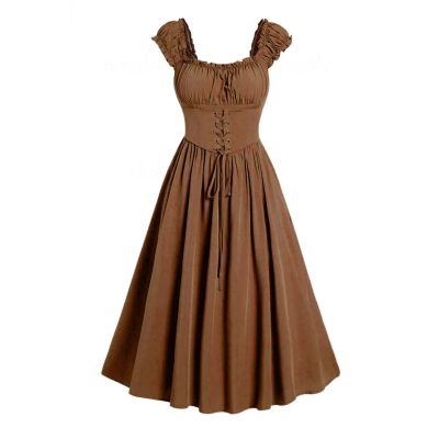 EMATOP Women's Gothic Renaissance Corset Dress