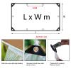 PIPRE 2.7 m x 5 m Waterproof Tarp with 12 mm Grommets, 200 g/m² Woven Tarpaulin, Protective All-Purpose Cover, Tear-Resistant, UV-Stabilized view 2