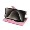 Rfvzubemok Compatible with Vivo V19 Flip Kickstand Lanyard Zipper Wallet Phone Case, Pink view 3