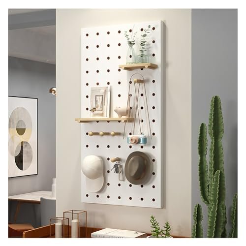 16 mm Solid Wood Pegboard Wall Storage Panel for Bedroom