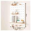 16 mm Solid Wood Pegboard Wall Storage Panel for Bedroom view 2
