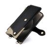 Rfvzubemok Compatible with Redmi Note 3 Flip Kickstand Lanyard Zipper Wallet Phone Case, Black view 4