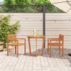 Mandloder Acacia Wood Garden Chairs, Set of 2, Oiled, 50 x 53 x 80 cm view 3
