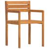 Mandloder Acacia Wood Garden Chairs, Set of 2, Oiled, 50 x 53 x 80 cm view 4