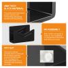 Acrylic Letter Organizer for Desk view 2