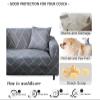 Colorful Rose Print Stretch Sofa Cover for 2-Seater Couches view 3