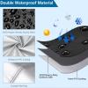 Waterproof Garden Furniture Cover 350 L x 355 W x 75 H cm, Black/Silver view 3