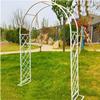 Fitlin Heavy-Duty Galvanized Steel Garden Arch Trellis, White, W140 x H230 cm view 1