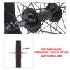 20-Inch Fat Bike Rear Wheel, 24/4.0-Inch Snow/Beach Bike Rim, 80/100 mm Internal Width, 26-Inch E-Bike Aluminum Alloy Wheel, Disc Brake, Bolt-On Axle, 7/8/9/10-Speed Freewheel view 3