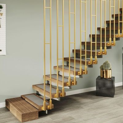 MARXAN 95 cm Iron Stair Handrail Railing for Stairs, Ceiling/Floor-Mounted