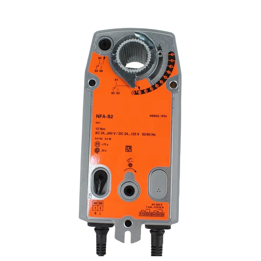 FUYUMIC 10 Nm NFA NFA-S2 NF24A-SR AC 24 V Rotary Actuator for Damper Adjustment