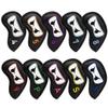 SkyjOy Golf Club Headcover Set, Black, for Driver, Fairway, Putter Mallet and Irons view 1