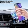 JIAFEI Case for Samsung Galaxy A54 5G, Transparent Premium PU Flip Wallet Case, Purple view 2