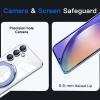 JIAFEI Case for Samsung Galaxy A54 5G, Transparent Premium PU Flip Wallet Case, Purple view 3