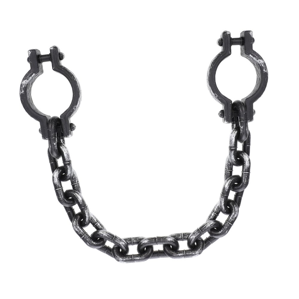 BESPORTBLE Halloween Plastic Wrist Shackles, Black Handcuff Props