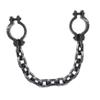 BESPORTBLE Halloween Plastic Wrist Shackles, Black Handcuff Props view 1