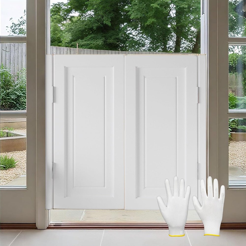 Generic Wood Café Saloon Swinging Door, White, 97 x 100 cm