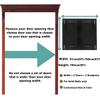 Generic Wood Café Saloon Swinging Door, White, 97 x 100 cm view 2