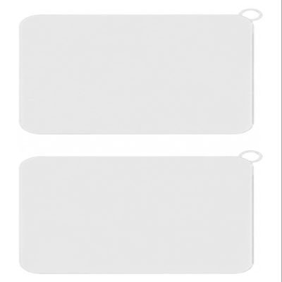 Bamyli 2-Pack Silicone Drain Stoppers, 15 x 15 cm, White