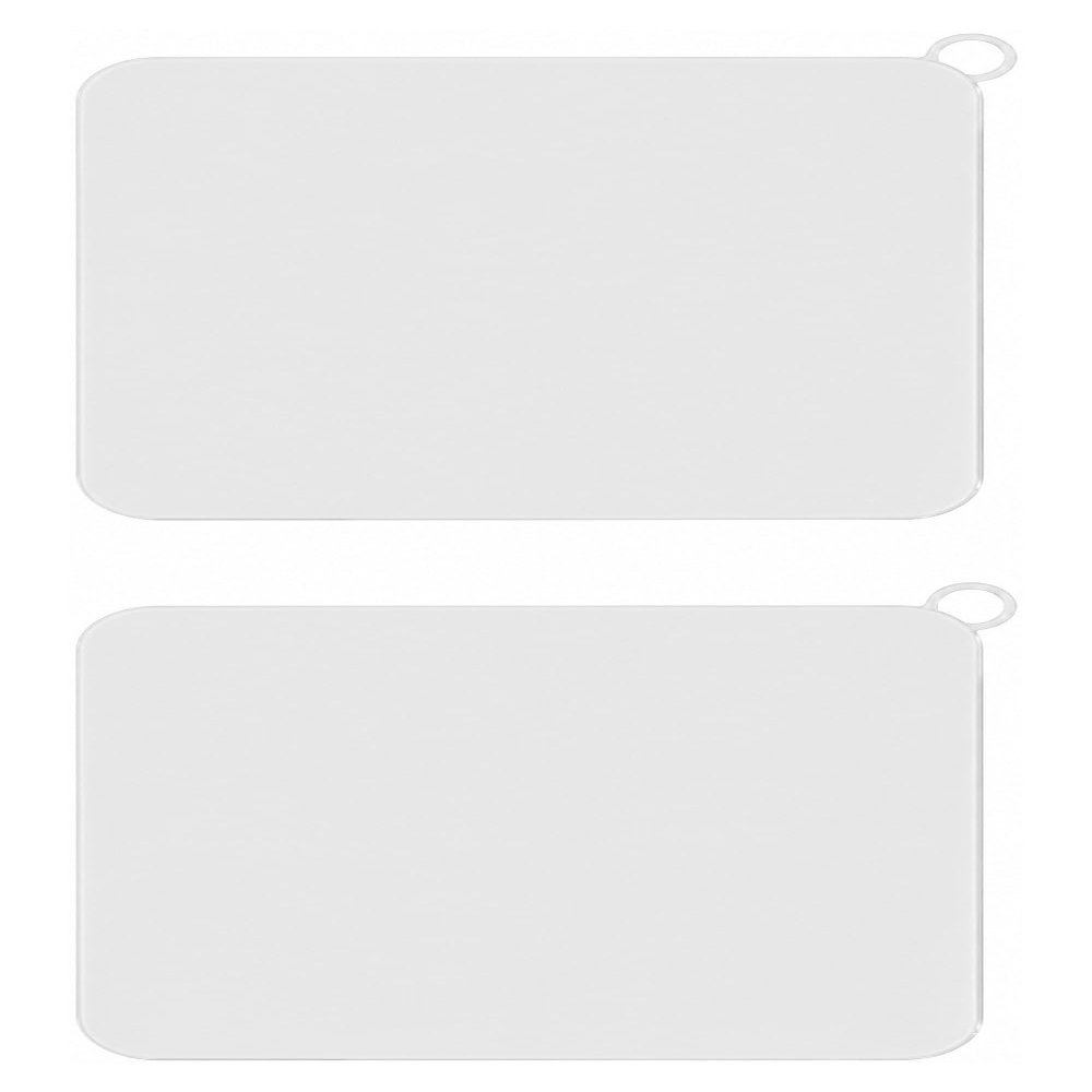 Bamyli 2-Pack Silicone Drain Stoppers, 15 x 15 cm, White