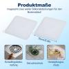 Bamyli 2-Pack Silicone Drain Stoppers, 15 x 15 cm, White view 2