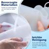 Bamyli 2-Pack Silicone Drain Stoppers, 15 x 15 cm, White view 3