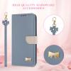 GoodcAcy Armor Wallet Case with Detachable Strap for Motorola Moto G86 Power, Light Blue view 3