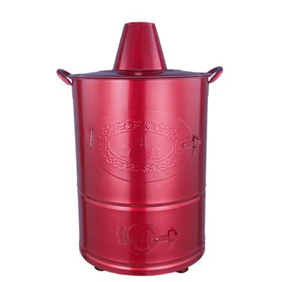 Stainless Steel Outdoor Burn Barrel, Small Red Fire Pit for Paper
