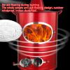 Stainless Steel Outdoor Burn Barrel, Small Red Fire Pit for Paper view 4