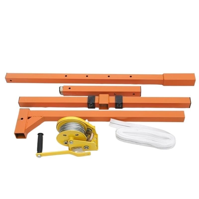 Outdoor Lift with Lifting Bracket and Manual Cable Winch