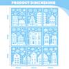 GAJUS 9-Sheet Christmas Window Stickers, Reusable Winter Decorations view 2